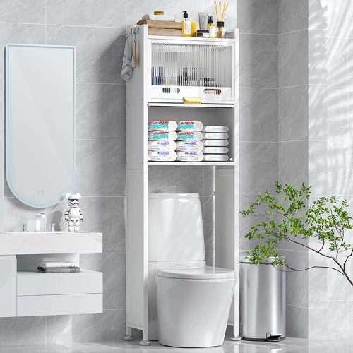 Bathroom Storage Cabinet | Over the Closet Storage | Washroom Toilet Metal Storage Cabinet