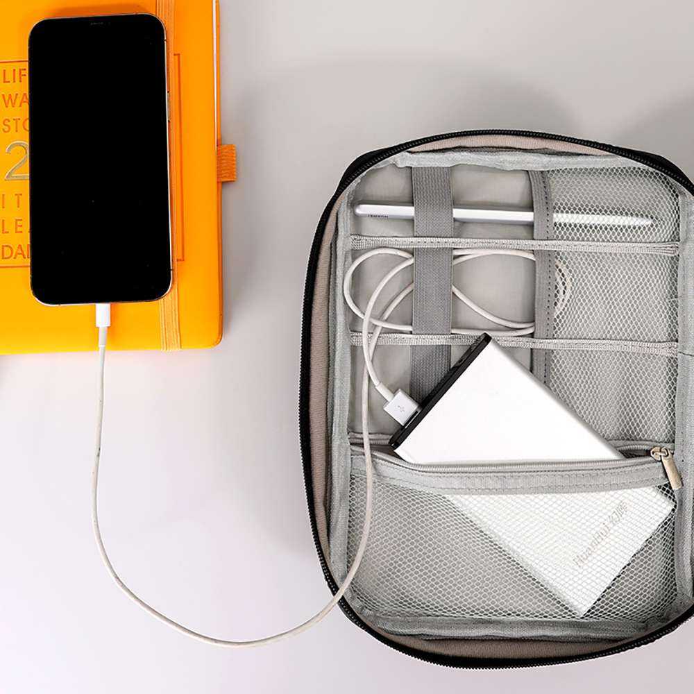Electronic Gadgets Travel Organiser | Charger Powerbank Data cable Organiser Bag - Image 4