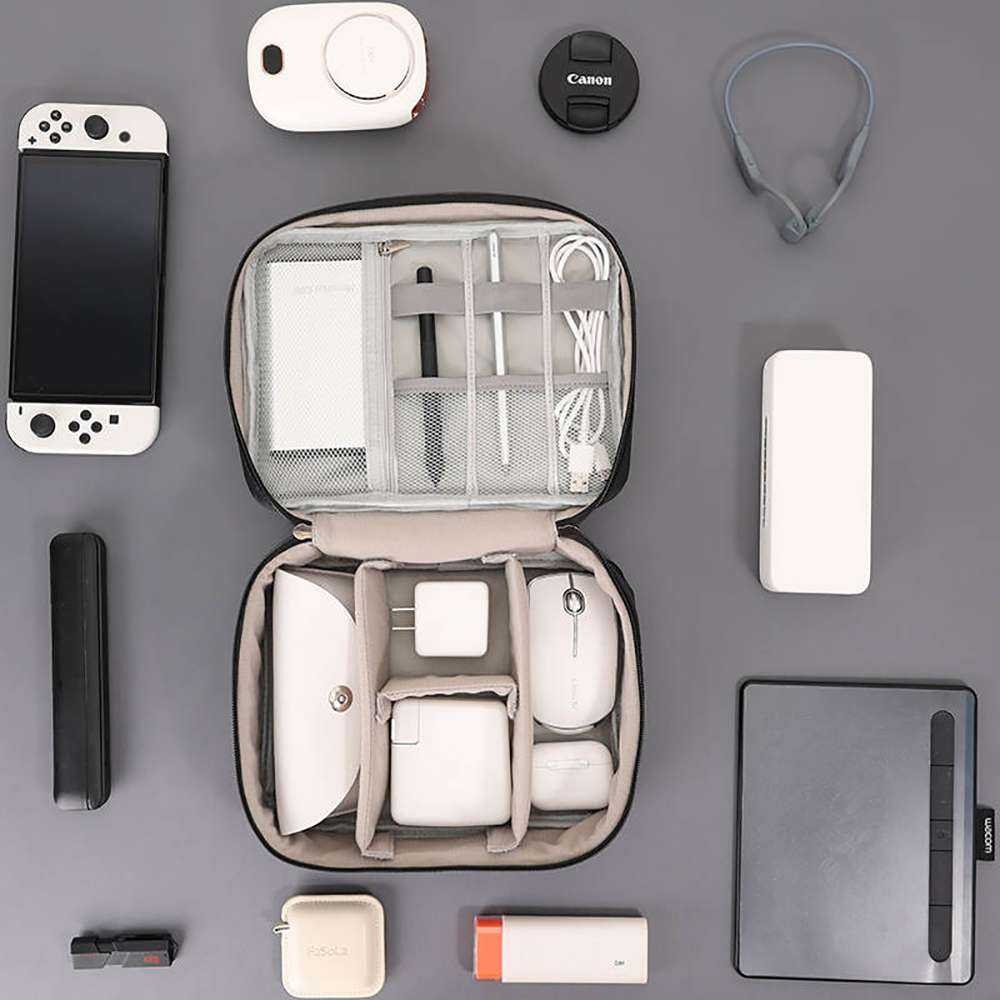 Electronic Gadgets Travel Organiser | Charger Powerbank Data cable Organiser Bag - Image 3