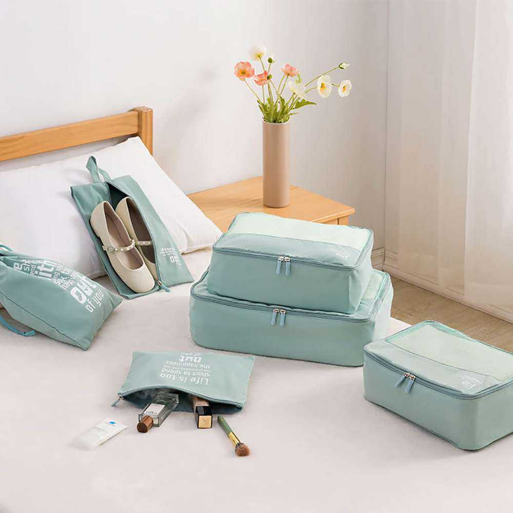 Set of 6 Super Soft Travel Organiser | Packing cubes for Travel Luggages - Image 4